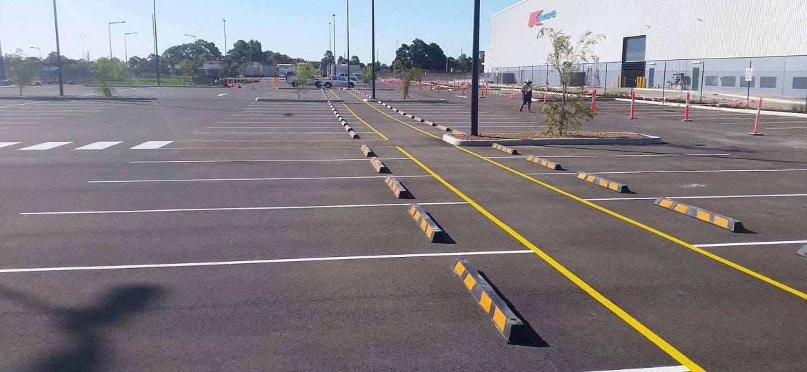 Visitor Parking Space Line Striping Mt Pleasant SC
