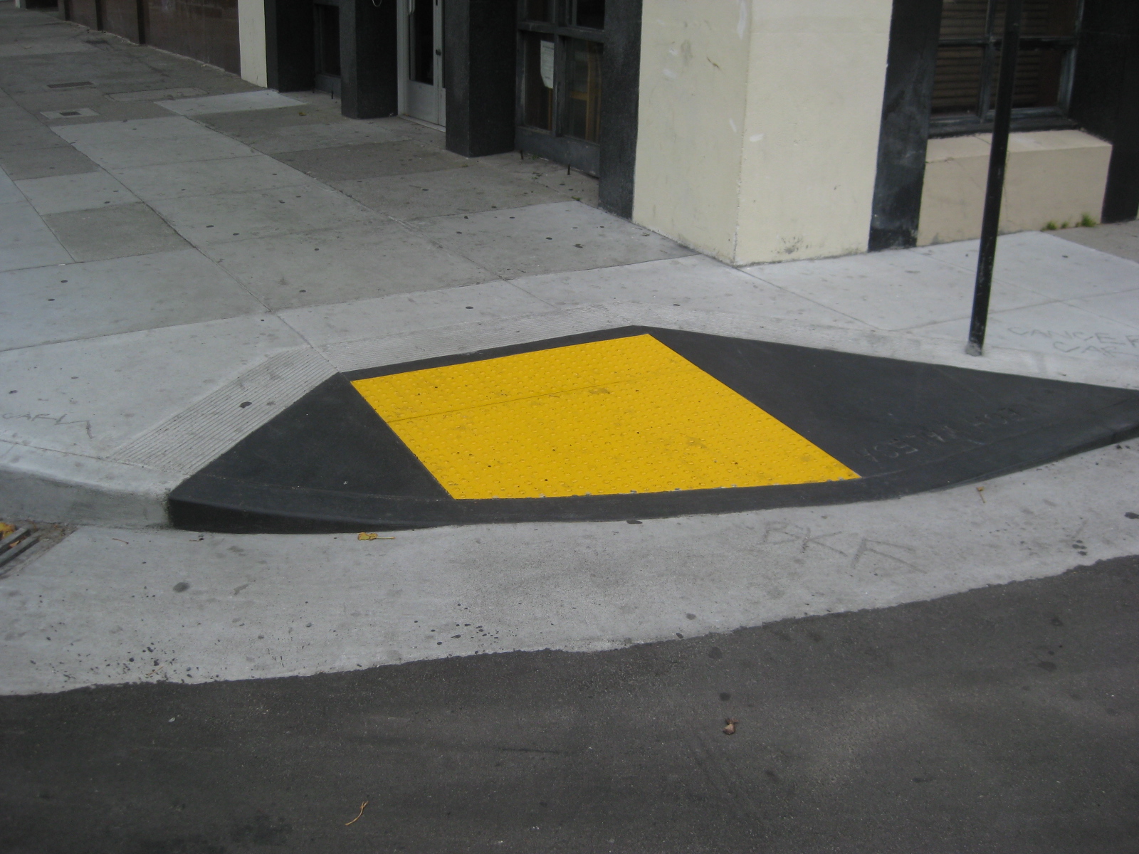 Curb Ramp Area Striping Mt Pleasant SC | ADA Accessibility