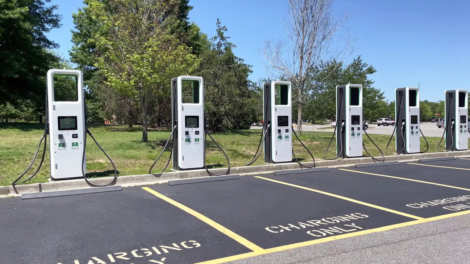 Electric Vehicle Charging Space Lines Mt Pleasant SC